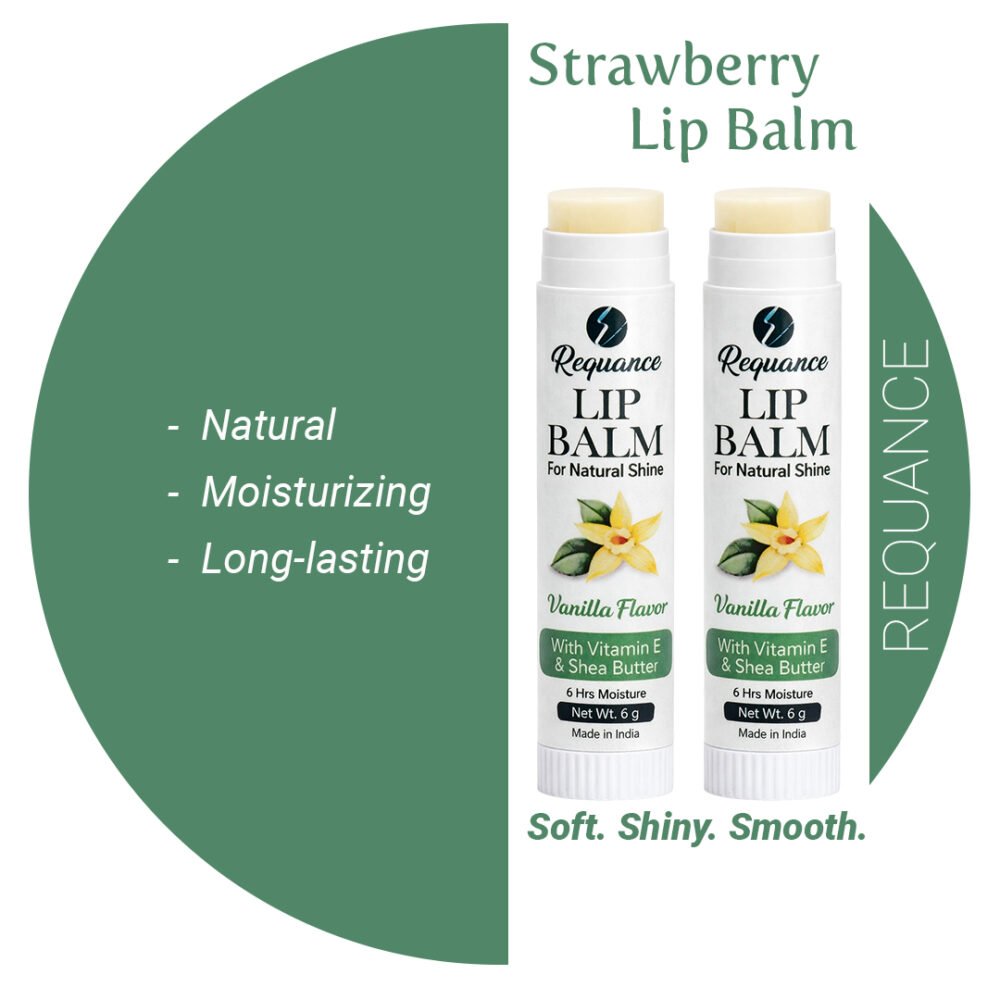 Vanilla Lip Balm – Natural Moisturizing & Hydrating | Buy 1 Get 1 Free | Soft, Smooth, Nourished Lips