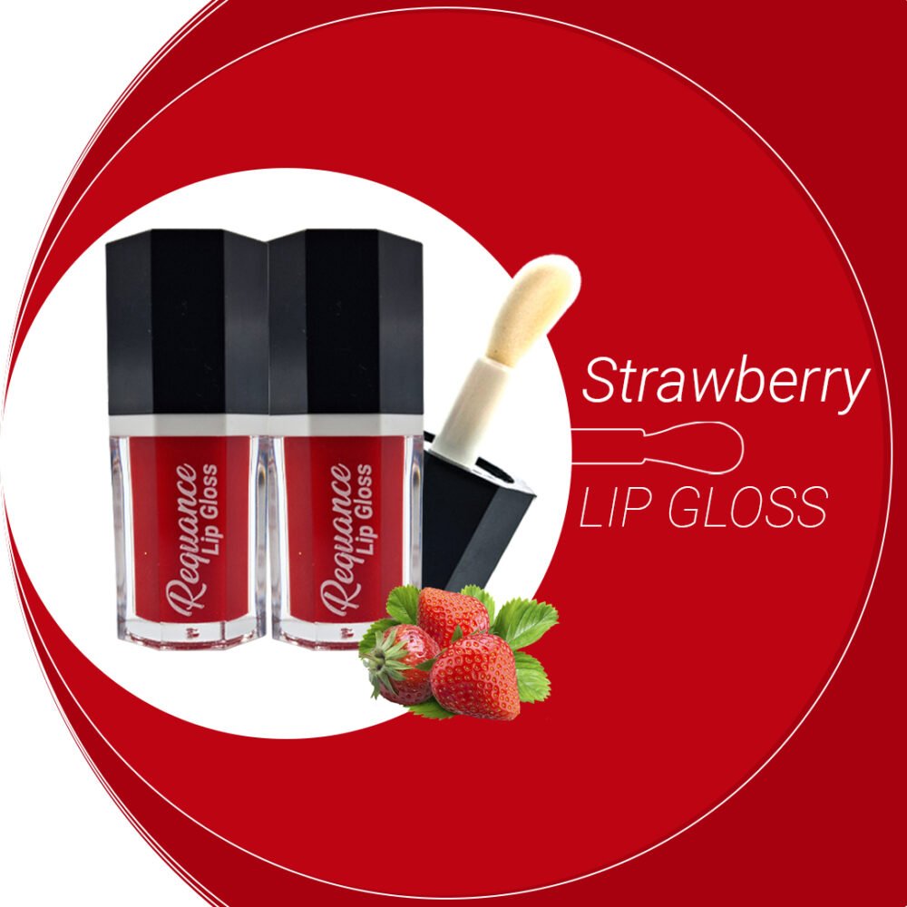 Strawberry Lip Gloss | Buy 1 Get 1 Free | Moisturizing, Sweet Shine, Smooth & Non-Sticky