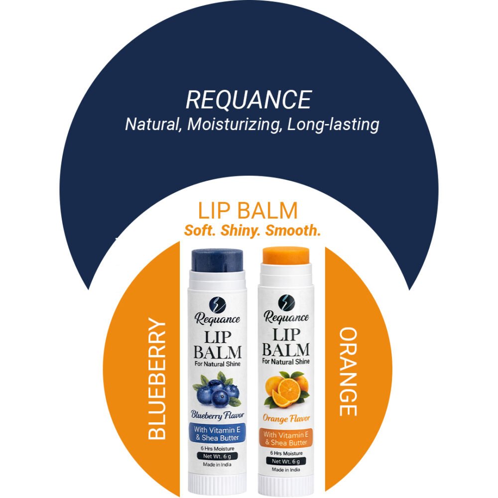 Orange & Blueberry Lip Balm – Natural Moisturizing & Hydrating | Buy 1 Get 1 Free