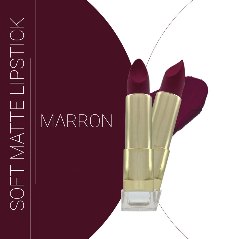 Marron Soft Matte Bullet Lipstick | Smooth, Lightweight & Non-Sticky