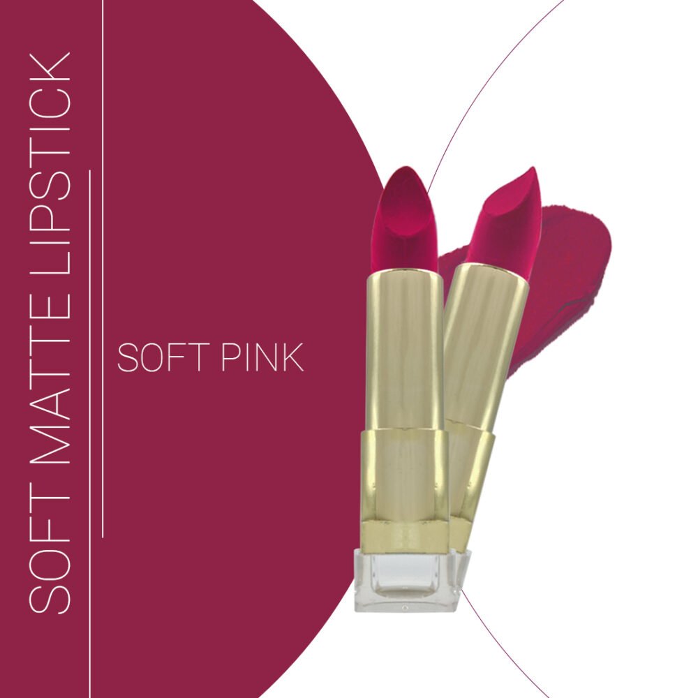 Soft Pink Soft Matte Bullet Lipstick | Smooth, Lightweight & Non-Sticky