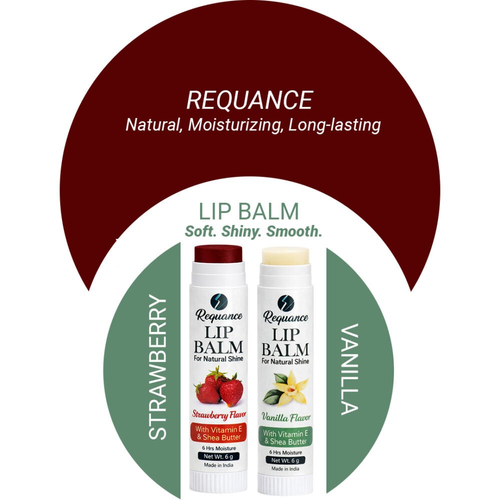 VANILLA & STRAWBERRY Lip Balm – Natural Moisturizing & Hydrating | Buy 1 Get 1 Free