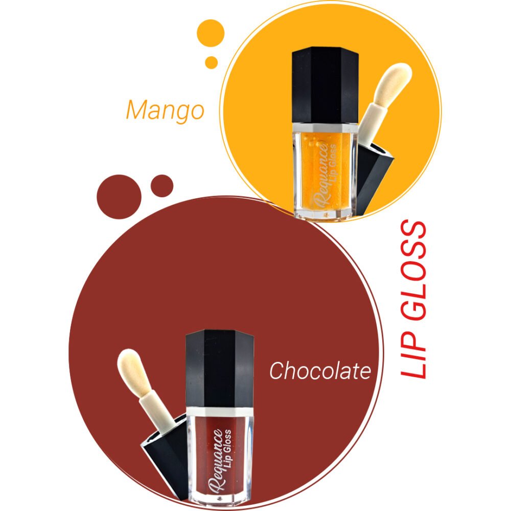 Fruit & Chocolate Lip Gloss Combo – Buy 1 Get 1 Free, Hydrating Moisturizing Lip Gloss, Long Lasting Glossy Shine, Non-Sticky Lip Care for Women