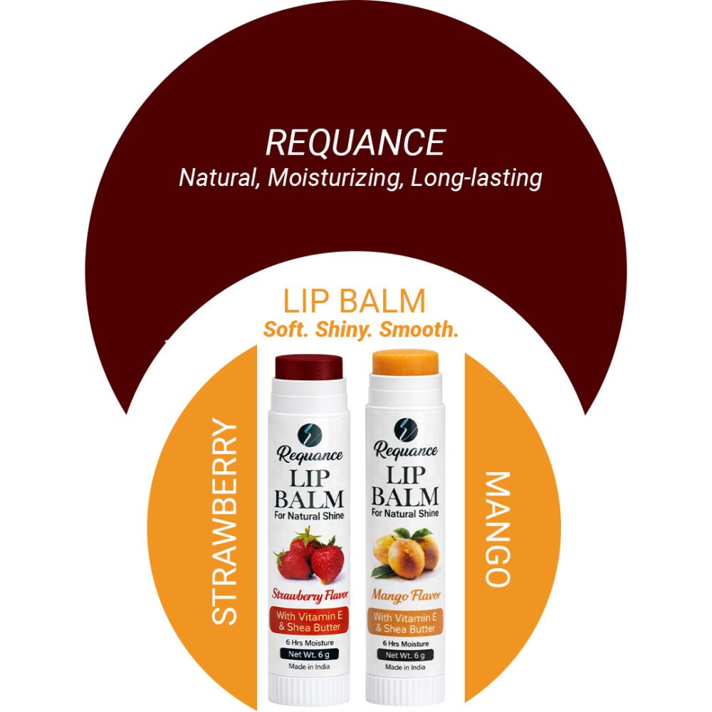 Strawberry & Mango Lip Balm – Natural Moisturizing & Hydrating | Buy 1 Get 1 Free