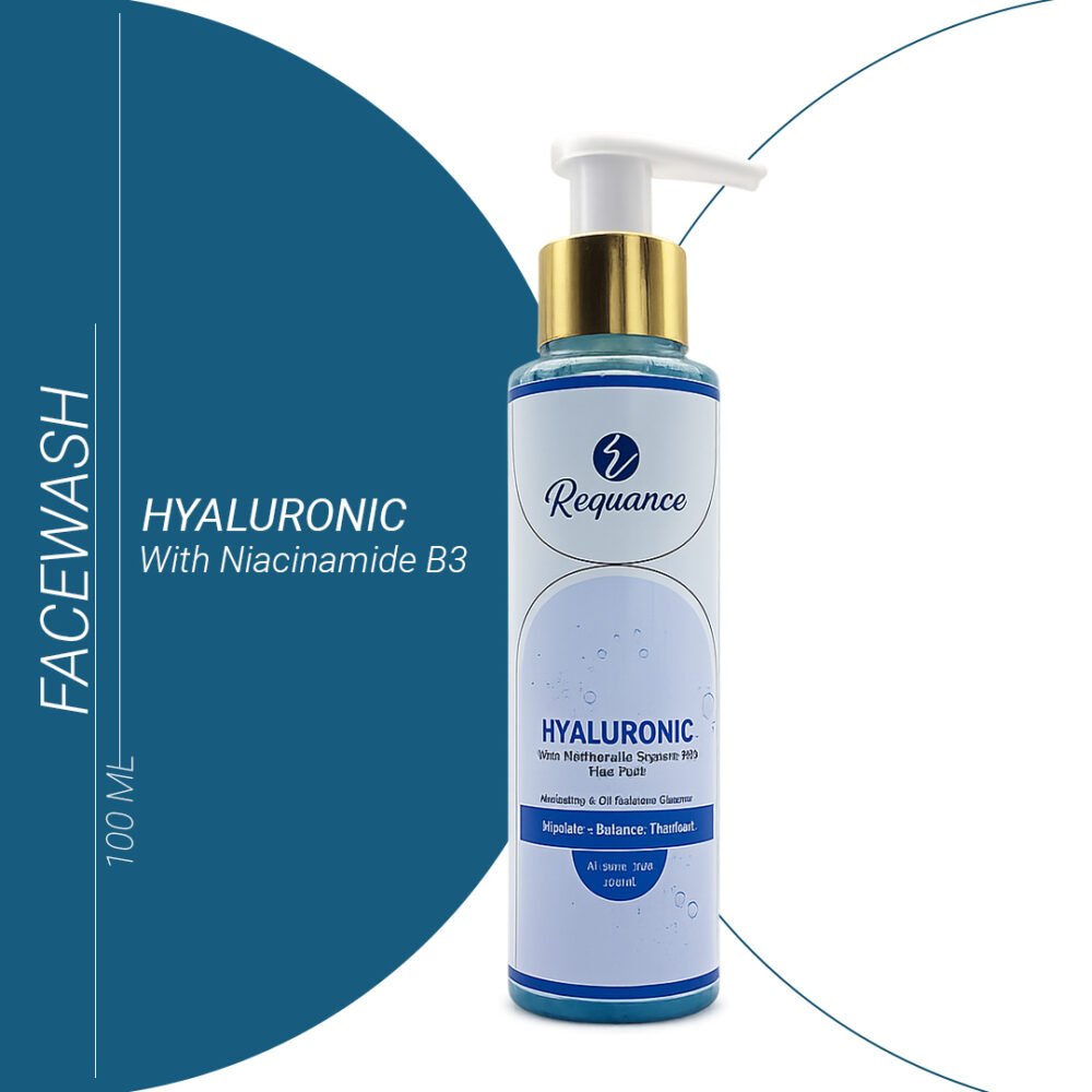 Hyaluronic Acid Face Wash – Hydration Boost Cleanser for Dry Skin | Gentle, Non-Drying Face Wash for Fresh & Glowing Skin (All Skin Types)