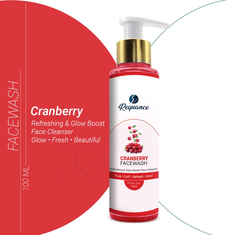 Cranberry Face Wash | Deep Cleansing & Refreshing Daily Facial Cleanser | Cranberry Extract | For All Skin Types | 100ml