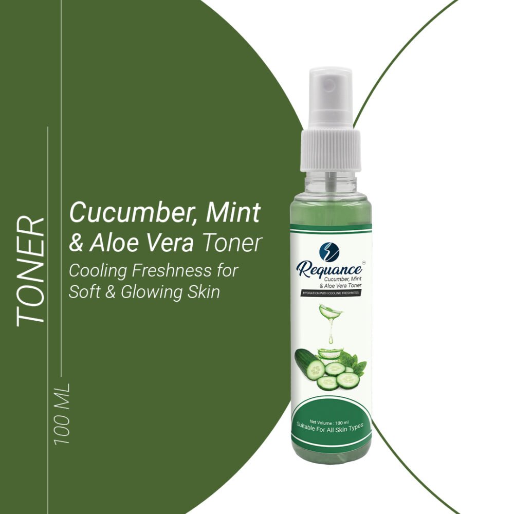 Cucumber, Aloe Vera & Mint Face Toner | Cooling & Hydrating Facial Toner | For All Skin Types | 100ml