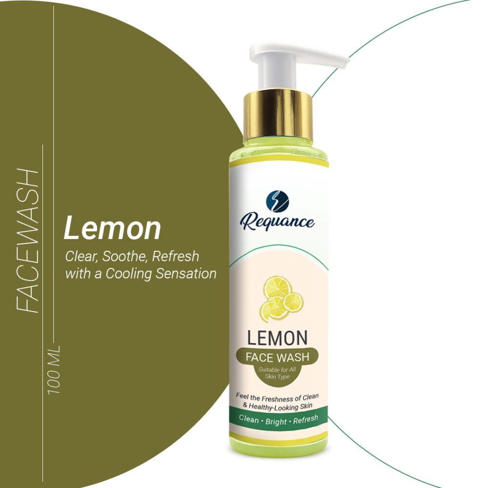 Lemon Face Wash | Deep Cleansing & Refreshing Daily Facial Cleanser | Lemon Extract | For All Skin Types | 100ml