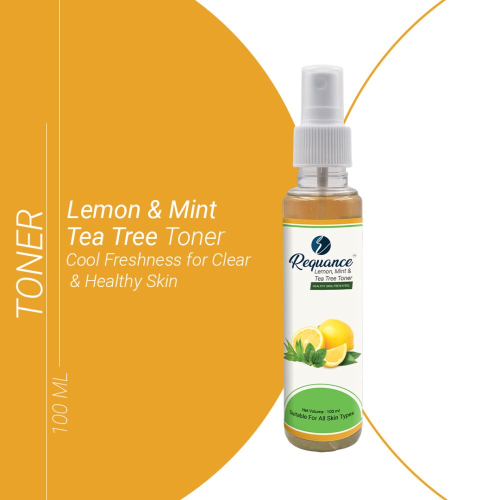 Lemon, Mint & Tea Tree Face Toner | Clarifying & Hydrating Facial Toner | Lightweight Daily Skin Care | Non-Sticky Formula | 100ml