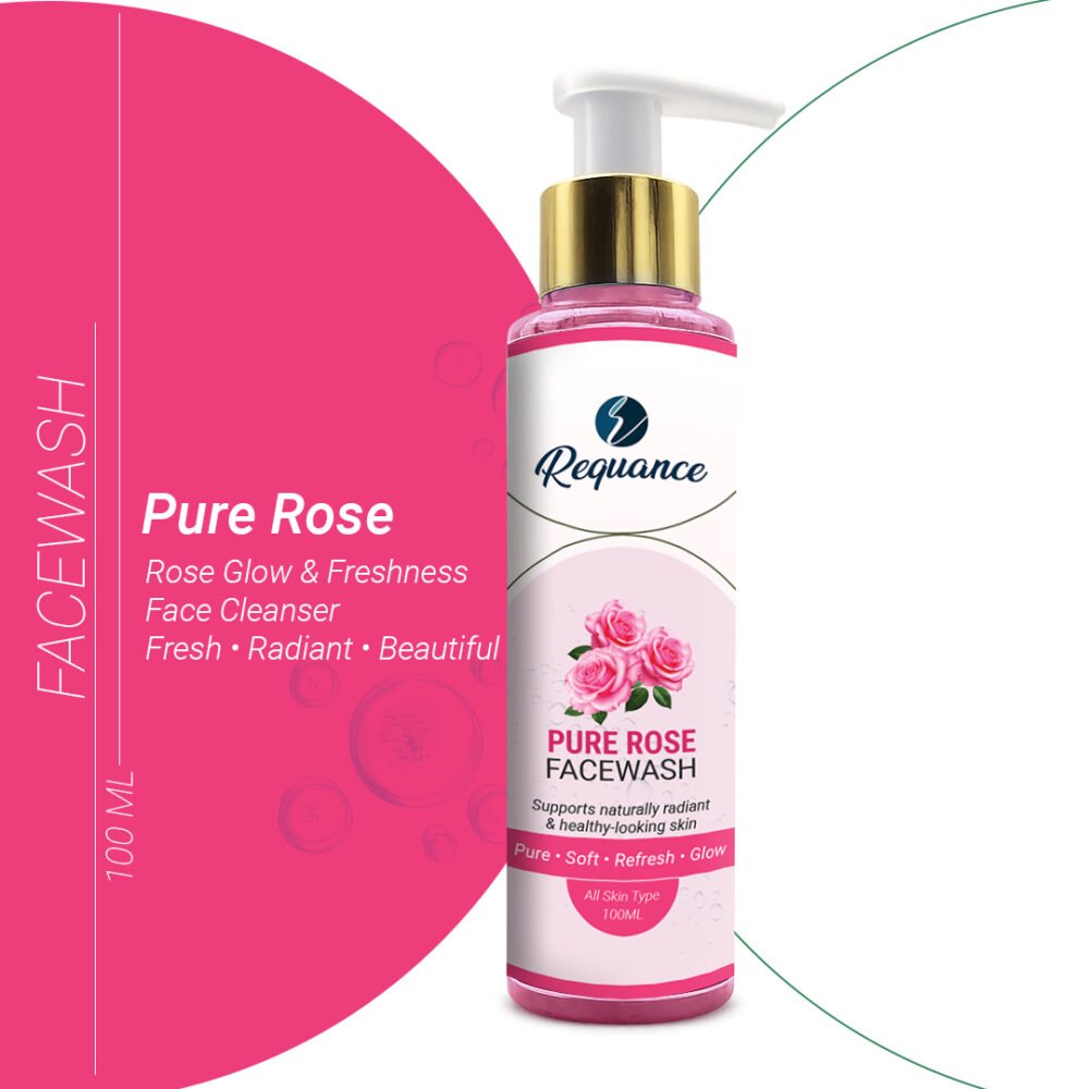 Pure Rose Face Wash | Refreshing Facial Cleanser with Rose Extract | For All Skin Types | 100ml