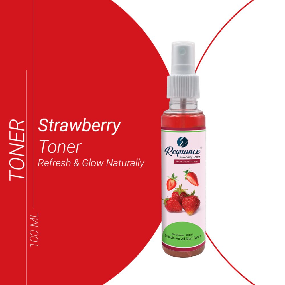Strawberry Face Toner | Lightweight Facial Toner for Fresh, Soft & Healthy-Looking Skin | Daily Hydration | 100ml